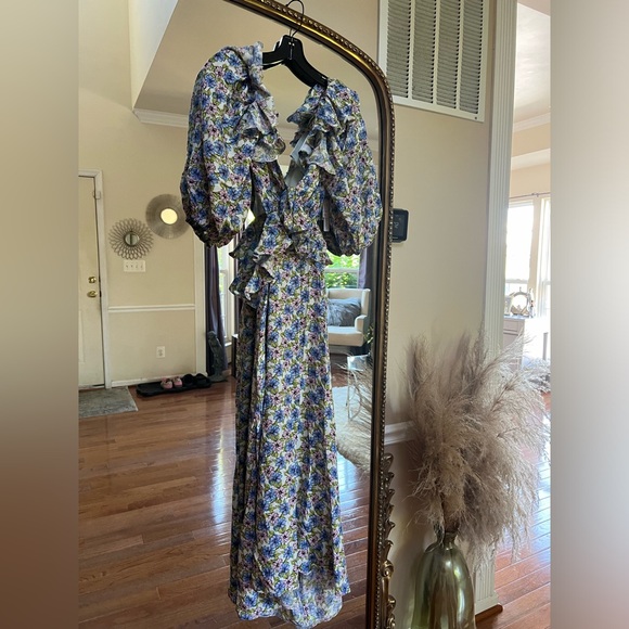 S O L D. Nobody's Child Puff-Sleeve Cutout Dress size 8 - Picture 11 of 12